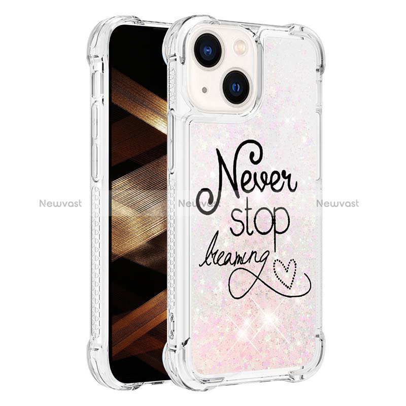 Silicone Candy Rubber TPU Bling-Bling Soft Case Cover S03 for Apple iPhone 13
