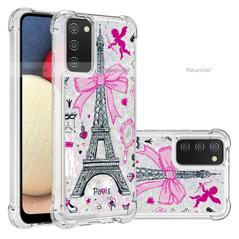 Silicone Candy Rubber TPU Bling-Bling Soft Case Cover S03 for Samsung Galaxy A02s