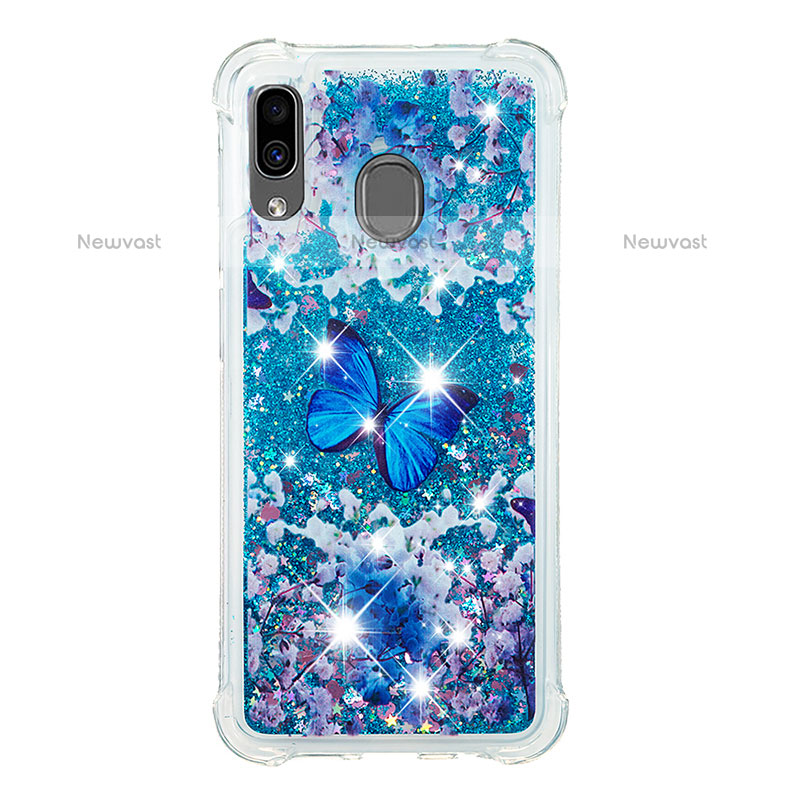 Silicone Candy Rubber TPU Bling-Bling Soft Case Cover S03 for Samsung Galaxy A20