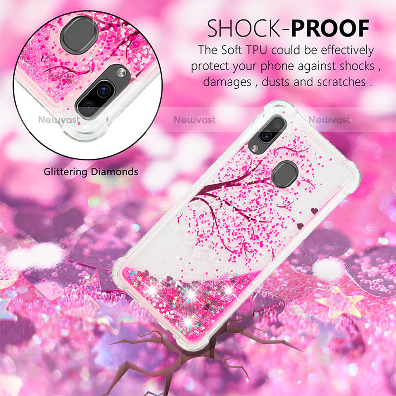 Silicone Candy Rubber TPU Bling-Bling Soft Case Cover S03 for Samsung Galaxy A20