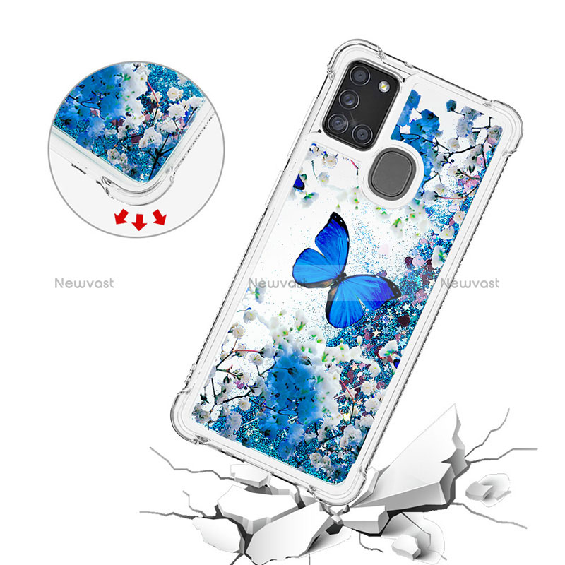 Silicone Candy Rubber TPU Bling-Bling Soft Case Cover S03 for Samsung Galaxy A21s