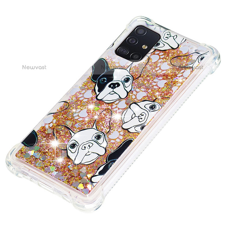 Silicone Candy Rubber TPU Bling-Bling Soft Case Cover S03 for Samsung Galaxy A51 4G
