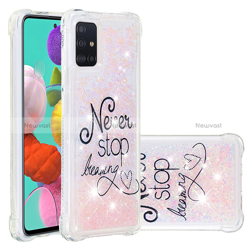 Silicone Candy Rubber TPU Bling-Bling Soft Case Cover S03 for Samsung Galaxy A51 5G Mixed