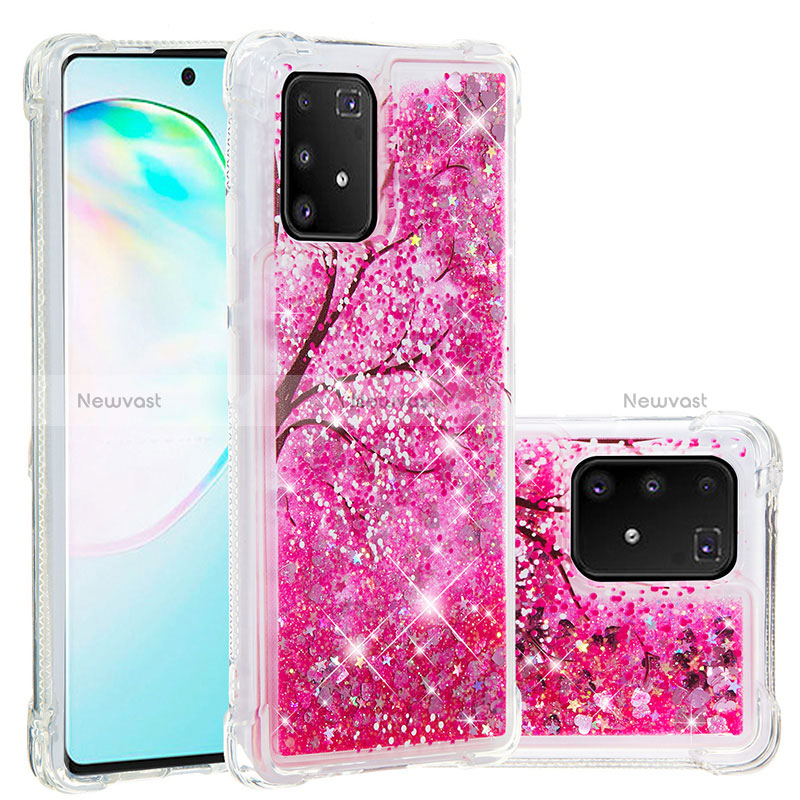 Silicone Candy Rubber TPU Bling-Bling Soft Case Cover S03 for Samsung Galaxy S10 Lite Hot Pink