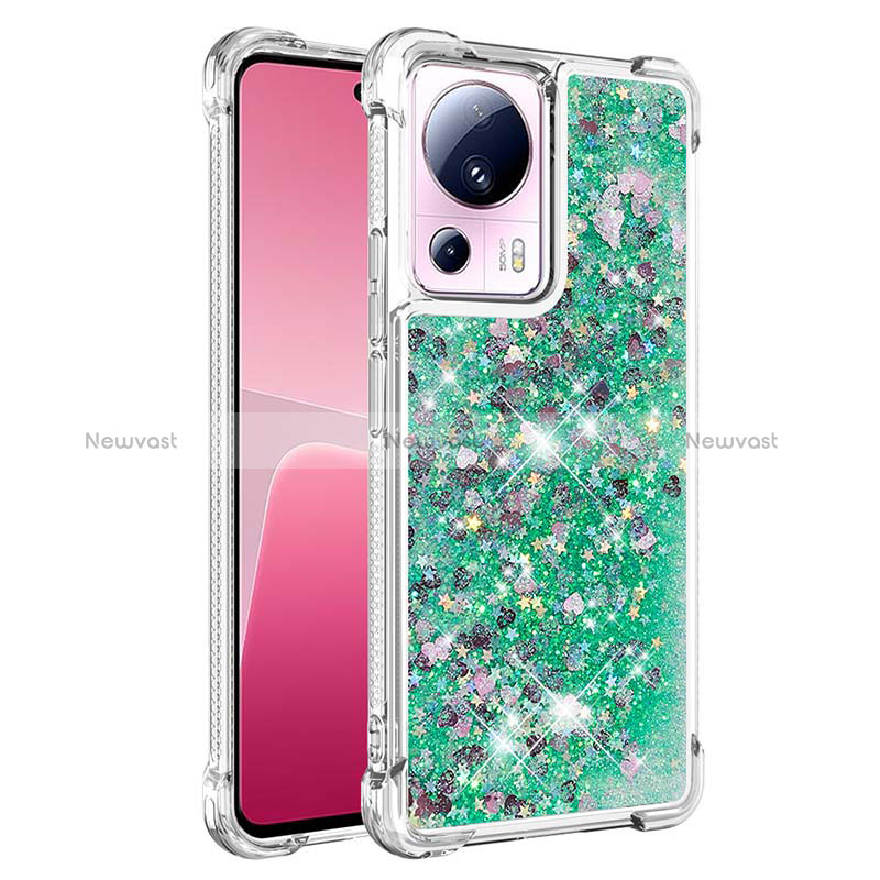 Silicone Candy Rubber TPU Bling-Bling Soft Case Cover S03 for Xiaomi Mi 13 Lite 5G Green