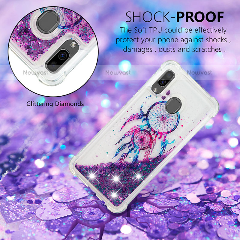 Silicone Candy Rubber TPU Bling-Bling Soft Case Cover S04 for Samsung Galaxy A20