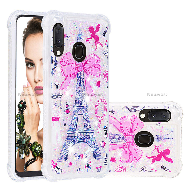 Silicone Candy Rubber TPU Bling-Bling Soft Case Cover S04 for Samsung Galaxy A20e Mixed