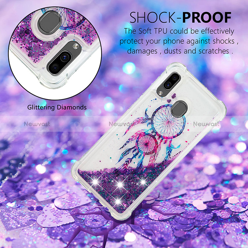 Silicone Candy Rubber TPU Bling-Bling Soft Case Cover S04 for Samsung Galaxy A30