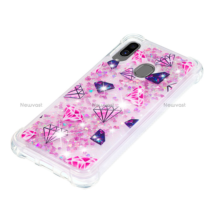 Silicone Candy Rubber TPU Bling-Bling Soft Case Cover S04 for Samsung Galaxy A30