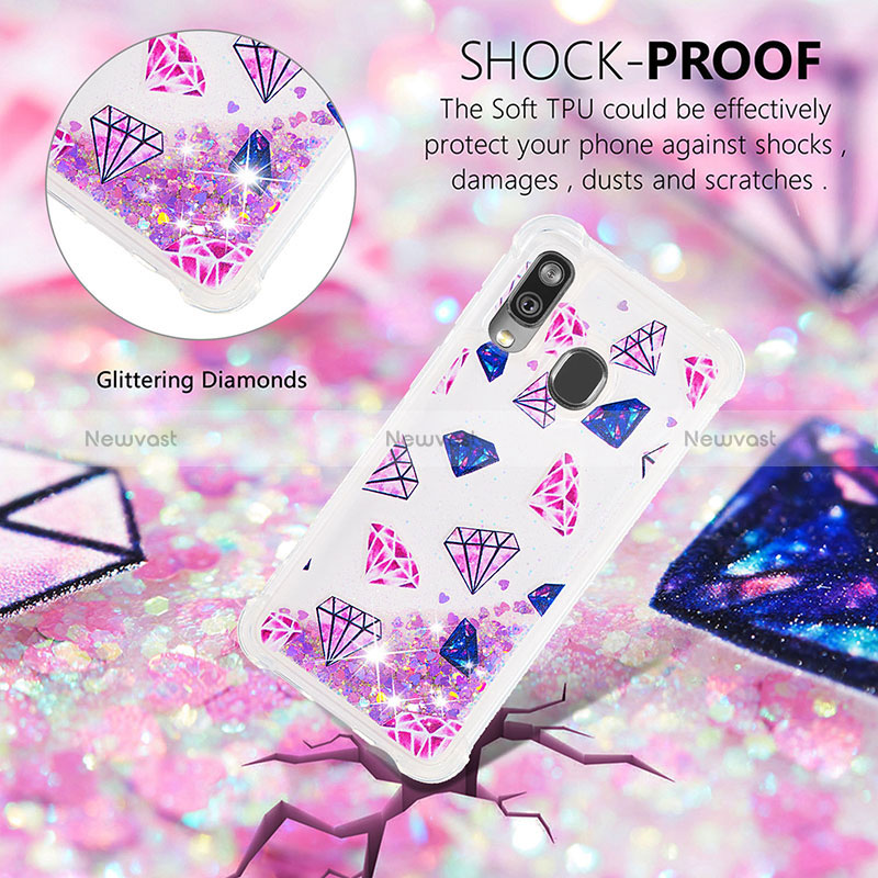 Silicone Candy Rubber TPU Bling-Bling Soft Case Cover S04 for Samsung Galaxy A40