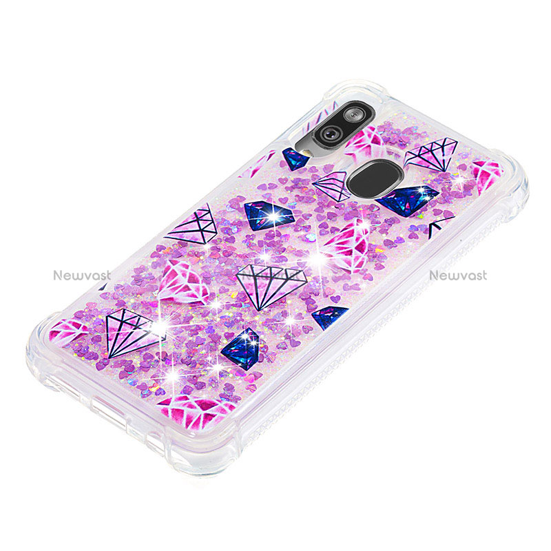 Silicone Candy Rubber TPU Bling-Bling Soft Case Cover S04 for Samsung Galaxy A40