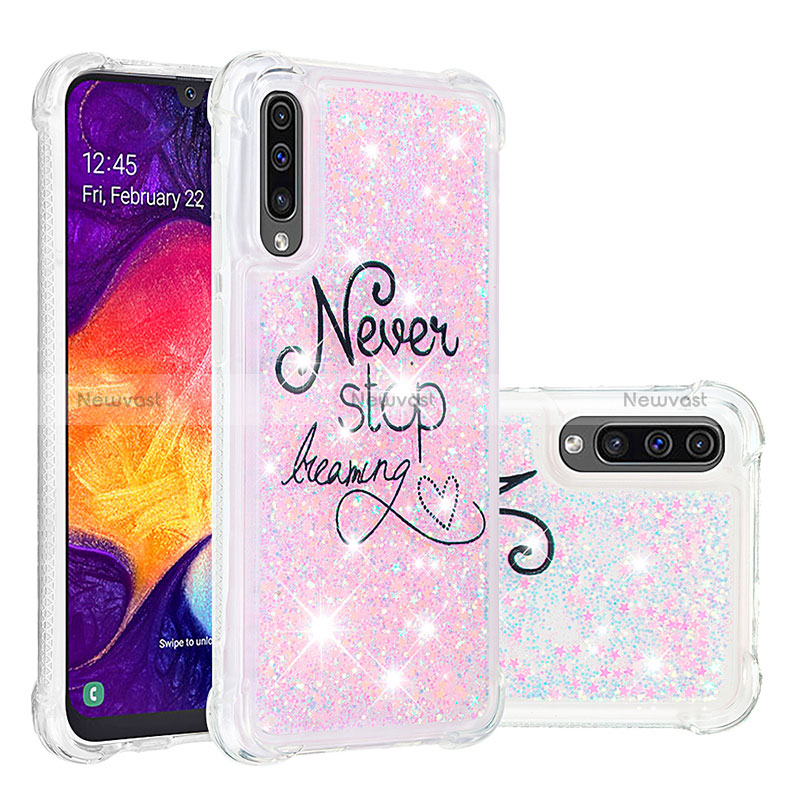 Silicone Candy Rubber TPU Bling-Bling Soft Case Cover S04 for Samsung Galaxy A50