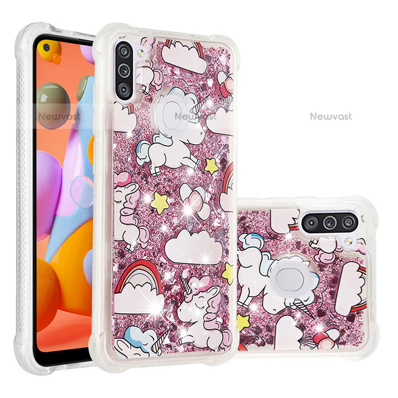 Silicone Candy Rubber TPU Bling-Bling Soft Case Cover S04 for Samsung Galaxy M11