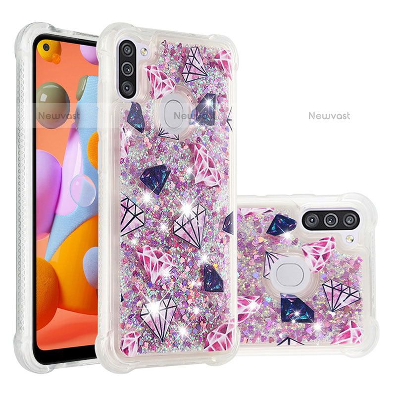 Silicone Candy Rubber TPU Bling-Bling Soft Case Cover S04 for Samsung Galaxy M11 Mixed