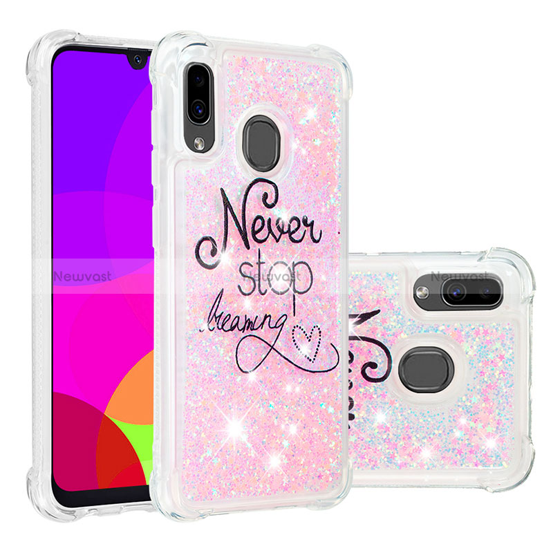 Silicone Candy Rubber TPU Bling-Bling Soft Case Cover S05 for Samsung Galaxy A30
