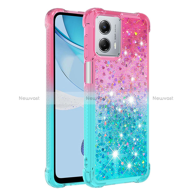Silicone Candy Rubber TPU Bling-Bling Soft Case Cover YB2 for Motorola Moto G 5G (2023) Pink