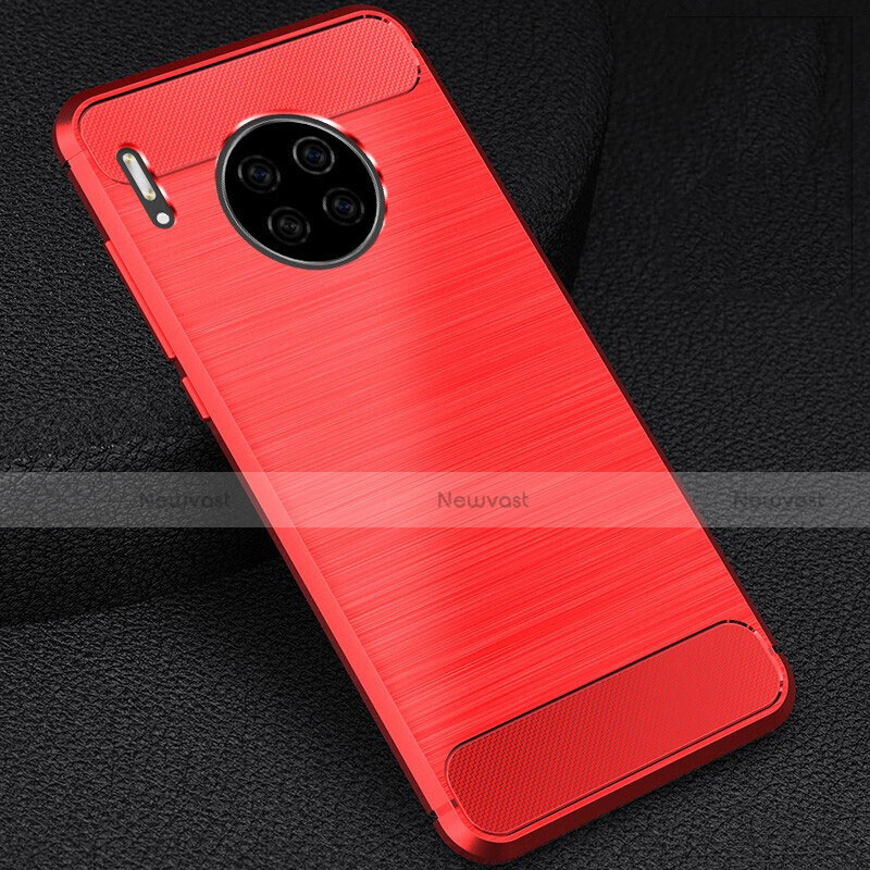 Silicone Candy Rubber TPU Line Soft Case Cover C02 for Huawei Mate 30 Pro 5G Red