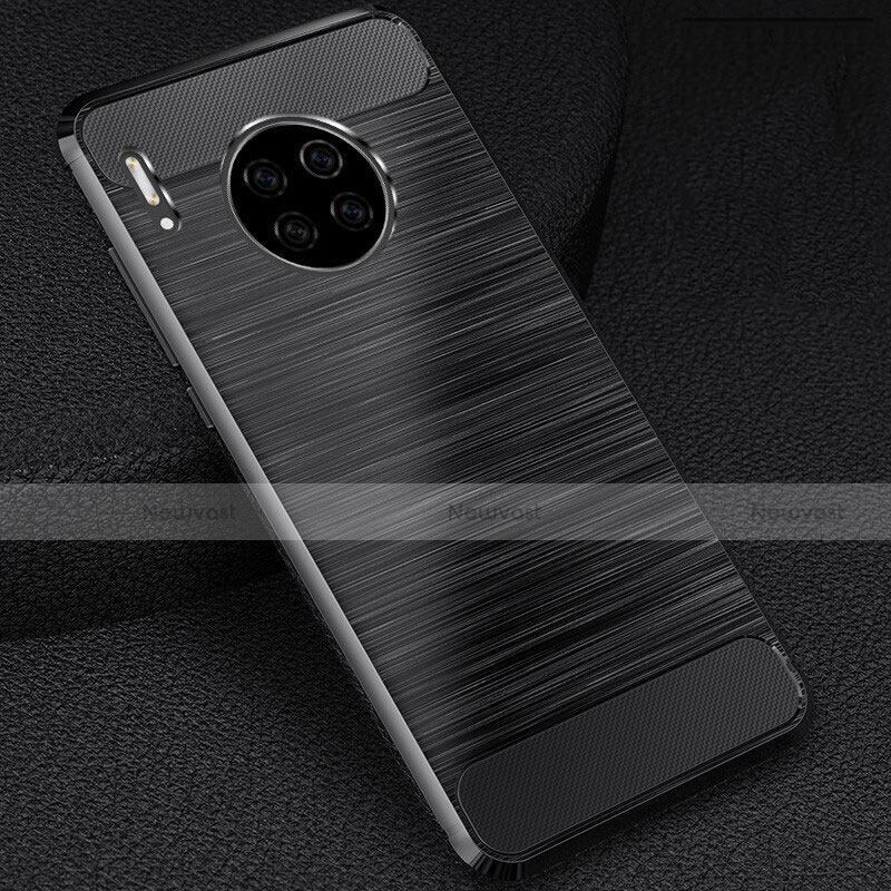 Silicone Candy Rubber TPU Line Soft Case Cover C02 for Huawei Mate 30 Pro Black