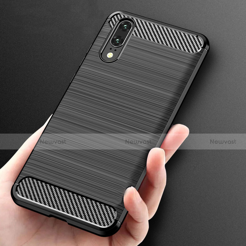 Silicone Candy Rubber TPU Line Soft Case Cover C02 for Huawei P20