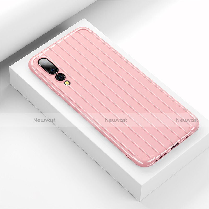Silicone Candy Rubber TPU Line Soft Case Cover C02 for Huawei P20 Pro