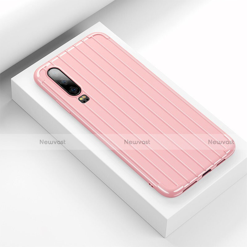 Silicone Candy Rubber TPU Line Soft Case Cover C02 for Huawei P30