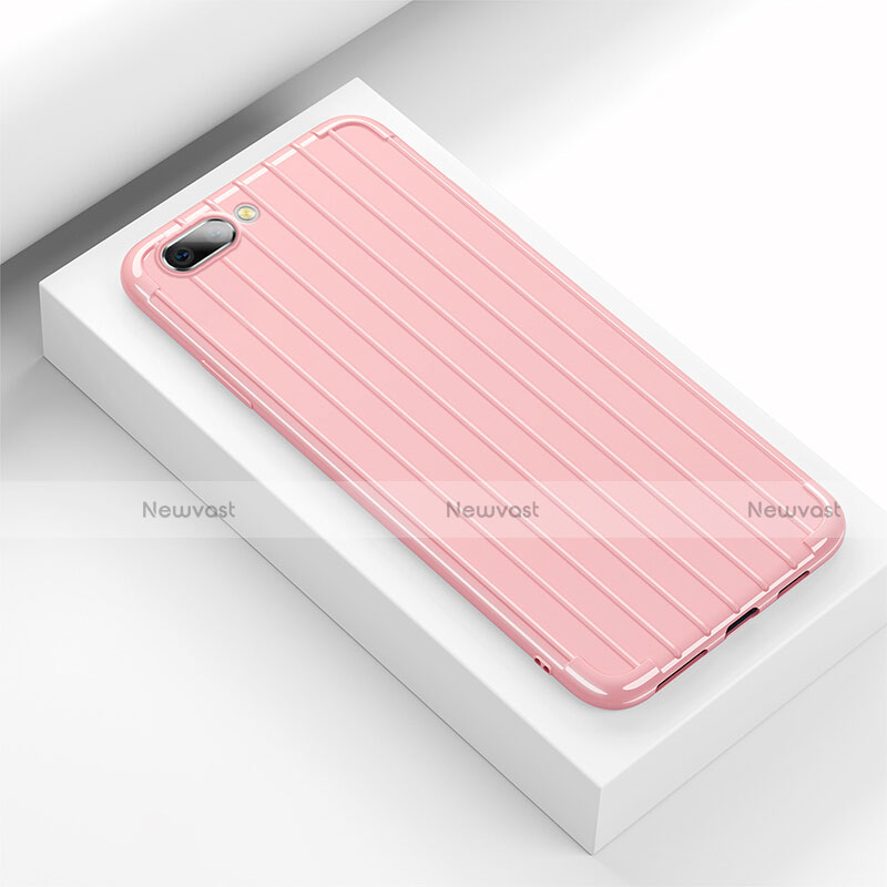 Silicone Candy Rubber TPU Line Soft Case Cover C02 for Oppo R17 Neo