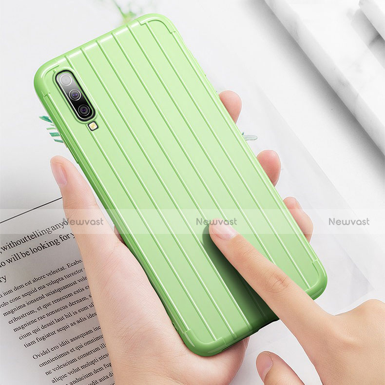 Silicone Candy Rubber TPU Line Soft Case Cover C03 for Samsung Galaxy A70