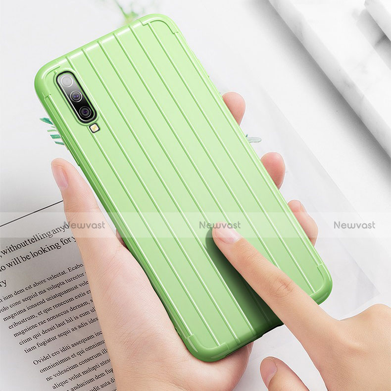 Silicone Candy Rubber TPU Line Soft Case Cover C03 for Samsung Galaxy A70S