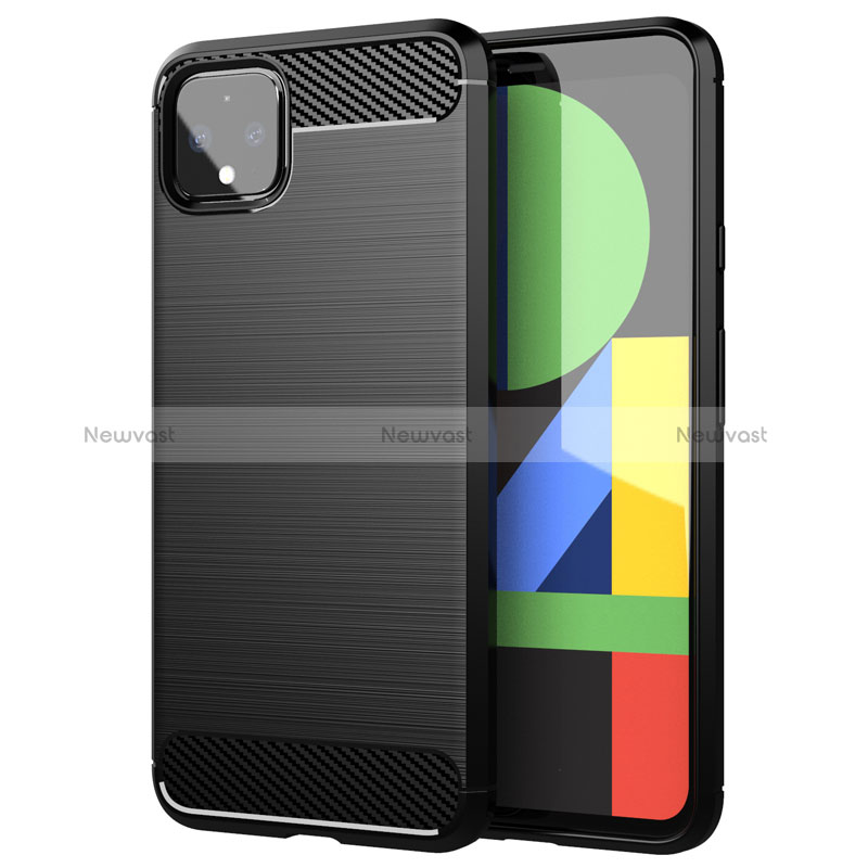 Silicone Candy Rubber TPU Line Soft Case Cover for Google Pixel 4 XL Black