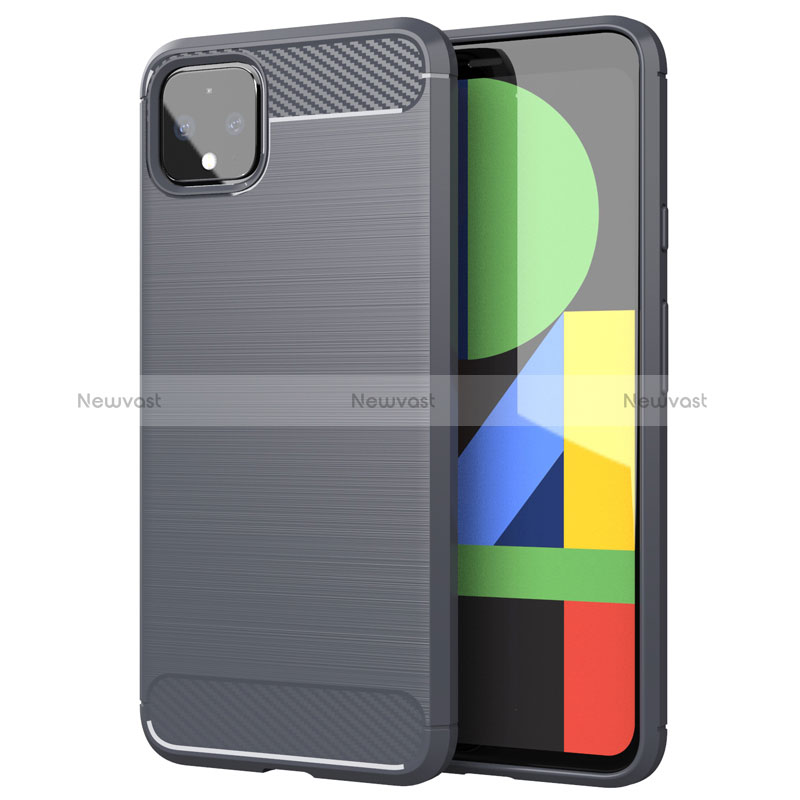 Silicone Candy Rubber TPU Line Soft Case Cover for Google Pixel 4 XL Gray