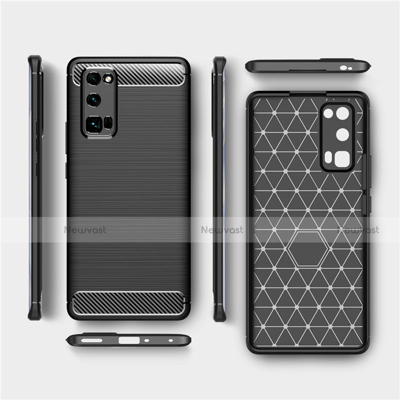 Silicone Candy Rubber TPU Line Soft Case Cover for Huawei Honor 30 Pro