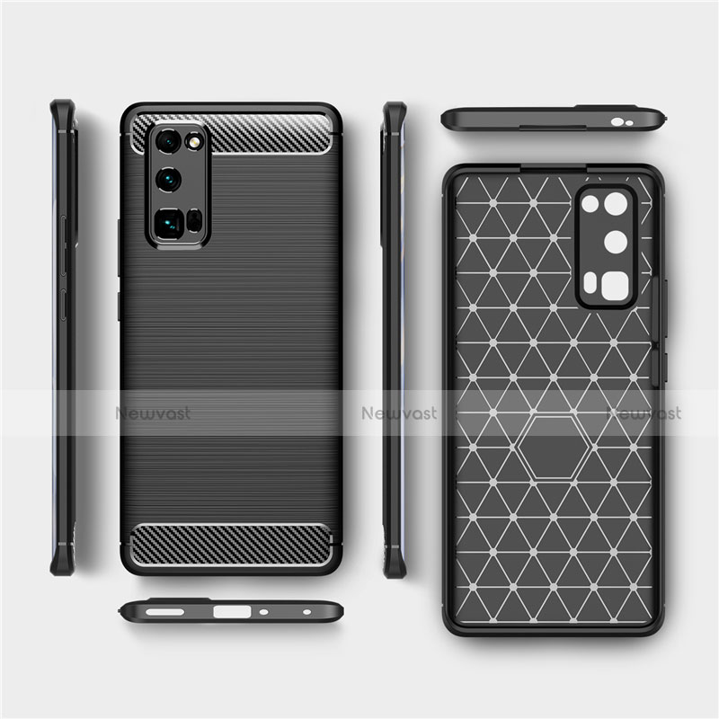 Silicone Candy Rubber TPU Line Soft Case Cover for Huawei Honor 30 Pro+ Plus