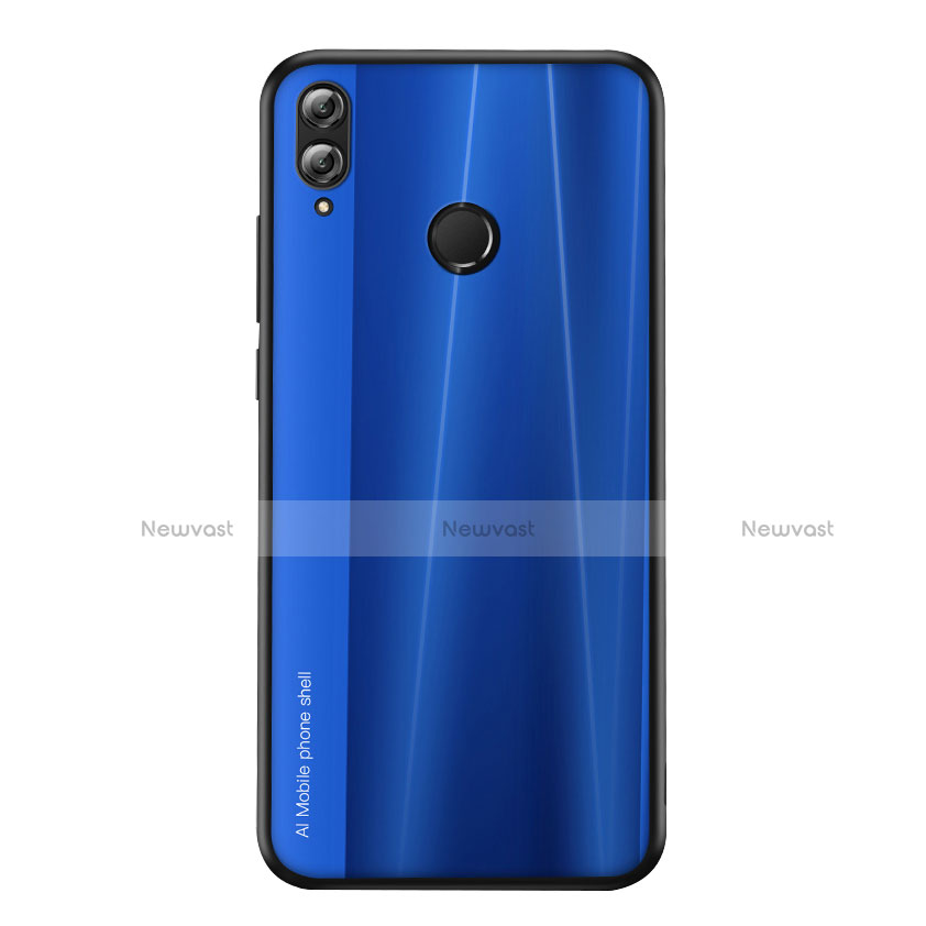 Silicone Candy Rubber TPU Line Soft Case Cover for Huawei Honor 8X Blue