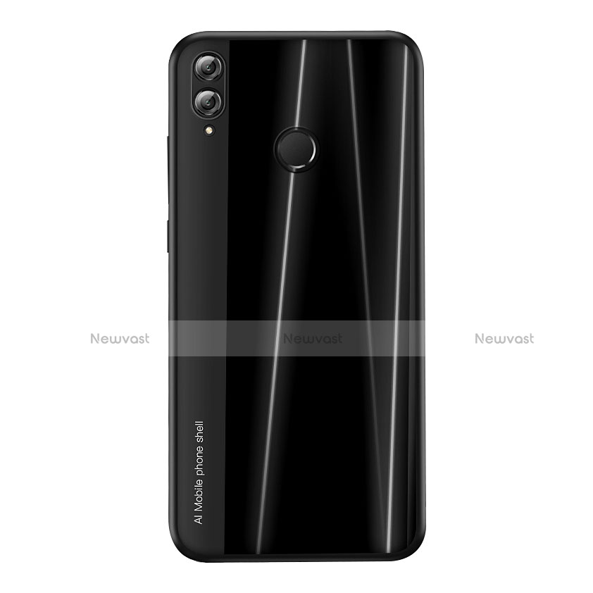 Silicone Candy Rubber TPU Line Soft Case Cover for Huawei Honor V10 Lite Black