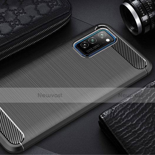 Silicone Candy Rubber TPU Line Soft Case Cover for Huawei Honor View 30 Pro 5G Black