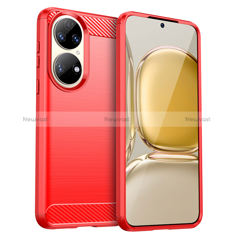 Silicone Candy Rubber TPU Line Soft Case Cover for Huawei P50 Pro