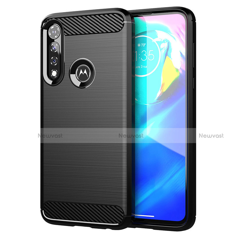 Silicone Candy Rubber TPU Line Soft Case Cover for Motorola Moto G Power Black