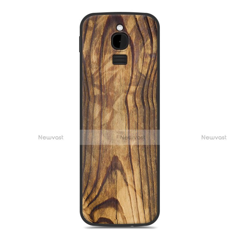 Silicone Candy Rubber TPU Line Soft Case Cover for Nokia 8110 (2018) Brown