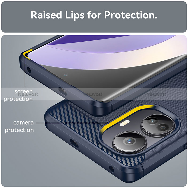 Silicone Candy Rubber TPU Line Soft Case Cover for Realme 10 Pro+ Plus 5G