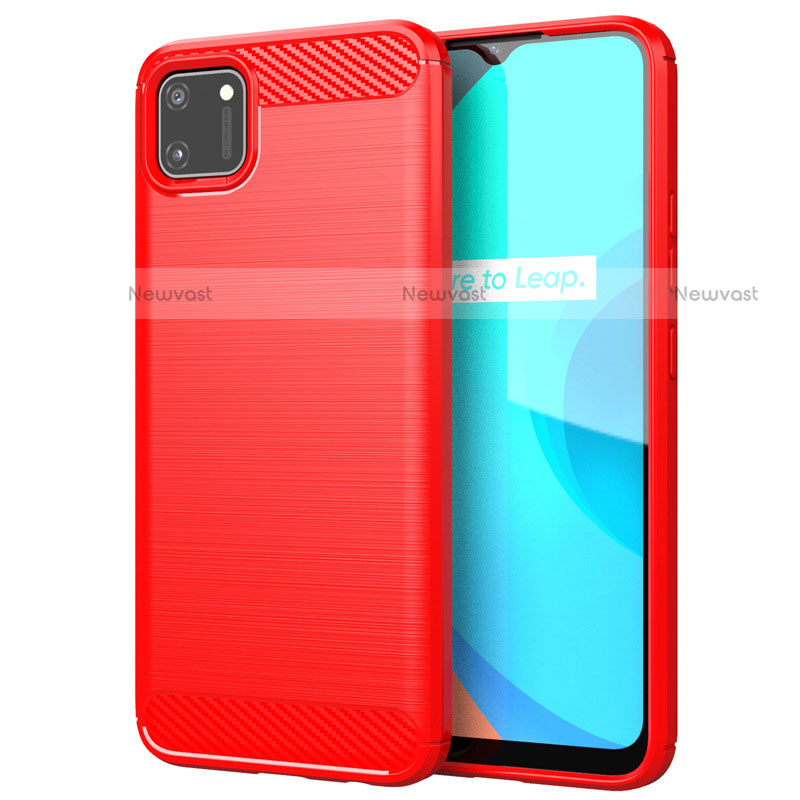 Silicone Candy Rubber TPU Line Soft Case Cover for Realme C11