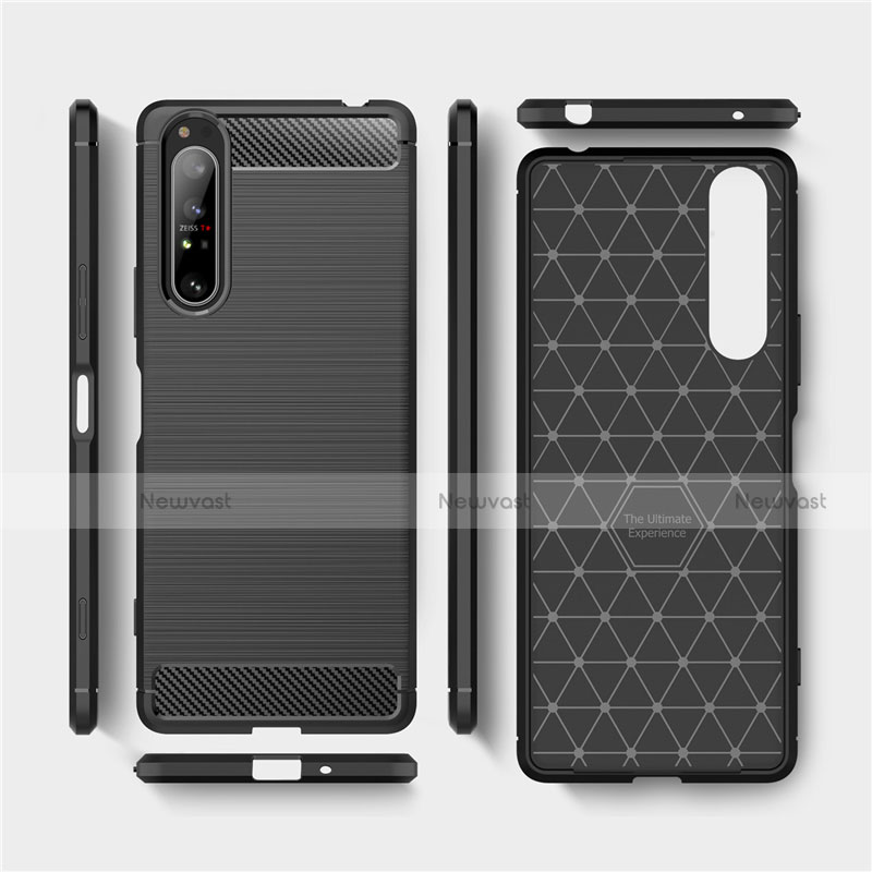 Silicone Candy Rubber TPU Line Soft Case Cover for Sony Xperia 1 II