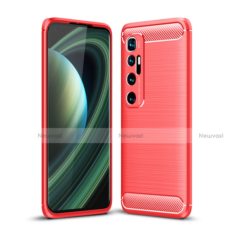 Silicone Candy Rubber TPU Line Soft Case Cover for Xiaomi Mi 10 Ultra Red