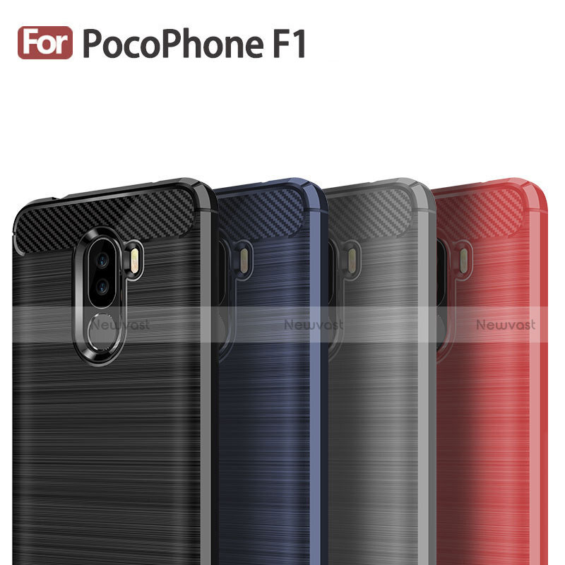 Silicone Candy Rubber TPU Line Soft Case Cover for Xiaomi Pocophone F1