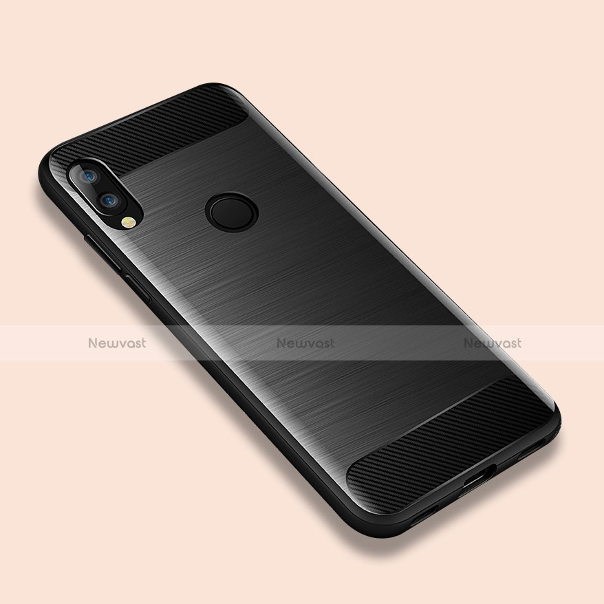 Silicone Candy Rubber TPU Line Soft Case Cover for Xiaomi Redmi Note 7 Black