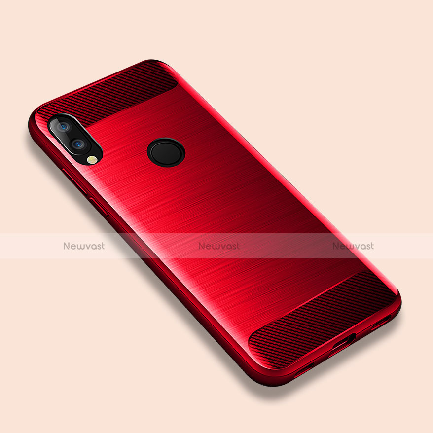 Silicone Candy Rubber TPU Line Soft Case Cover for Xiaomi Redmi Note 7 Pro Red