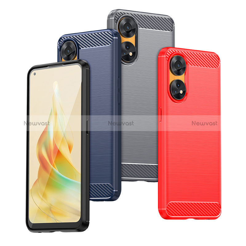 Silicone Candy Rubber TPU Line Soft Case Cover MF1 for Oppo Reno8 T 4G