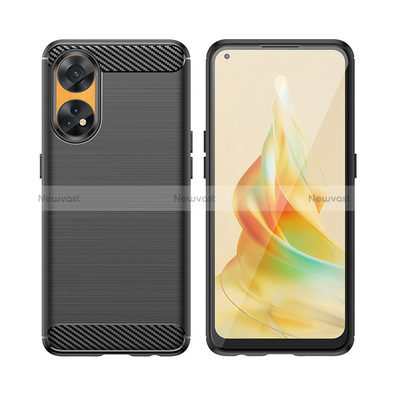 Silicone Candy Rubber TPU Line Soft Case Cover MF1 for Oppo Reno8 T 4G