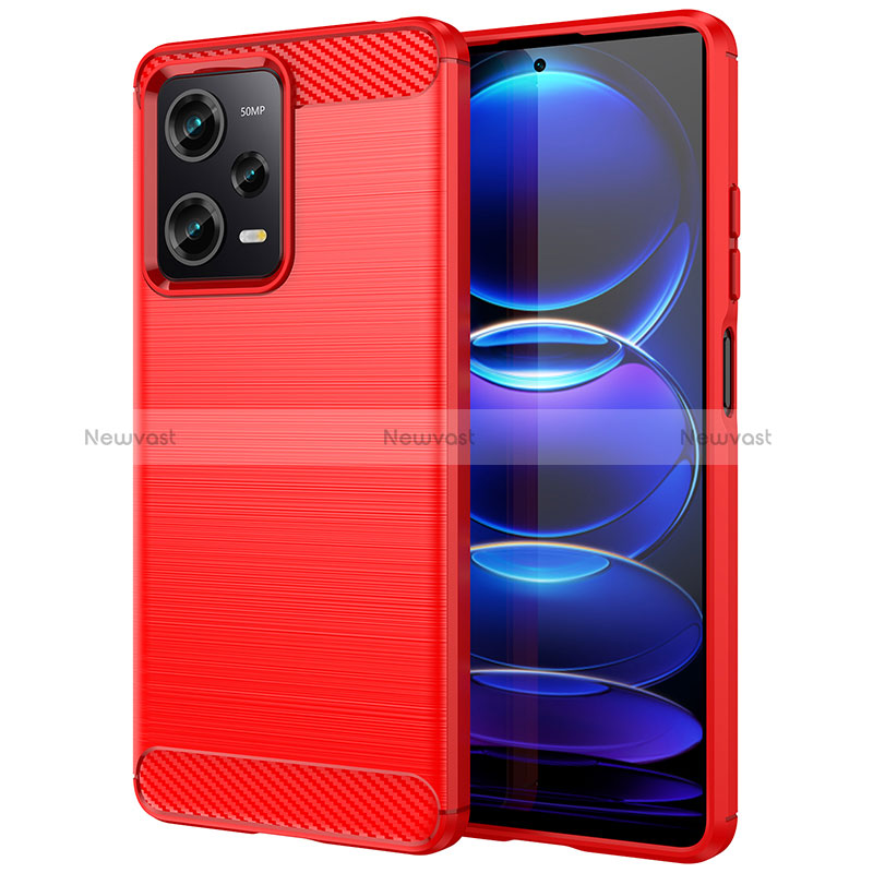 Silicone Candy Rubber TPU Line Soft Case Cover MF1 for Xiaomi Redmi Note 12 Pro 5G