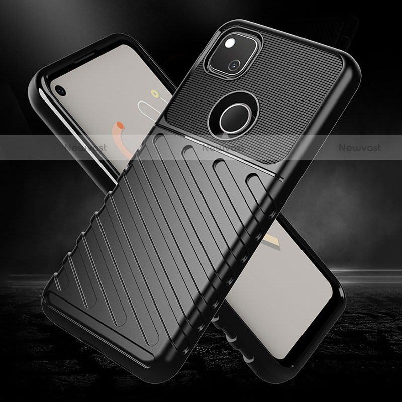 Silicone Candy Rubber TPU Line Soft Case Cover S01 for Google Pixel 4a