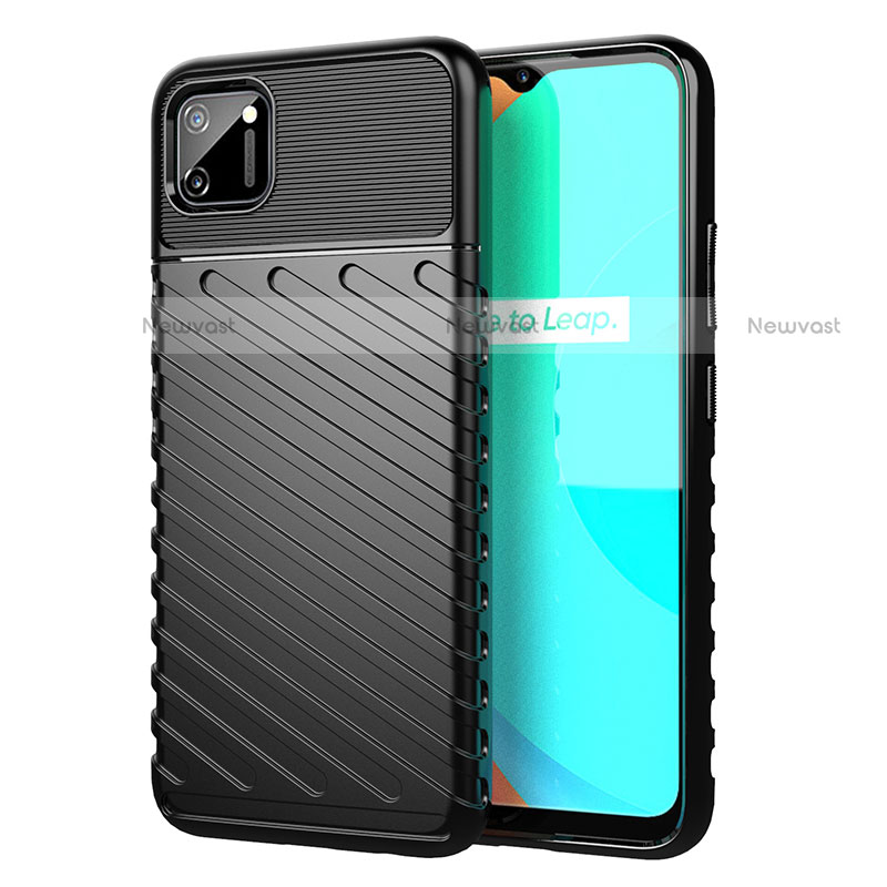 Silicone Candy Rubber TPU Line Soft Case Cover S01 for Realme C11